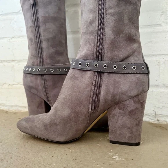 Nine West Women's Sandor Knee High Boots in Dark Grey Suede, SZ 6.5 - Picture 6 of 13